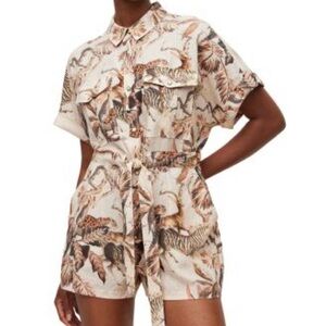 AllSaints Lily Ukushisa Print Romper